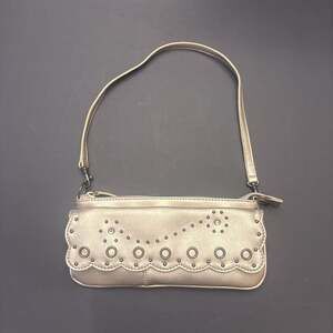 Nine West Evening Bag handbag gold and pink